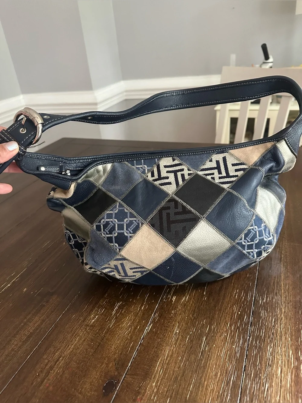 Tignanello patchwork hobo bag